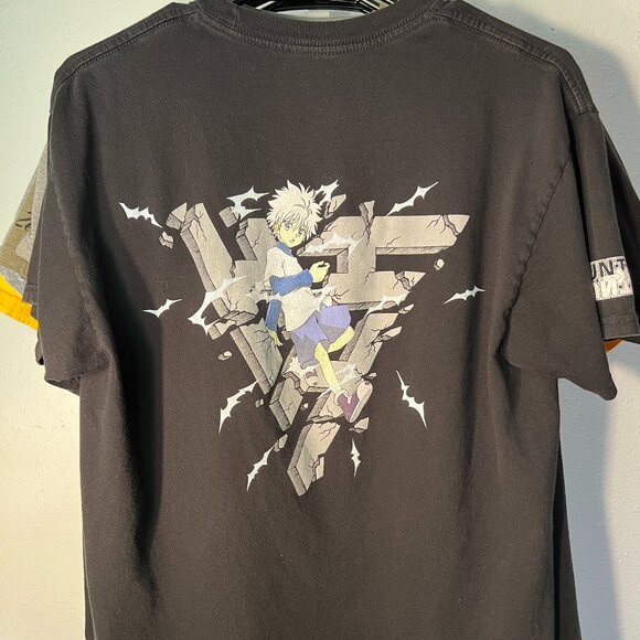 Hypland & Hunter x Hunter Collab Black Graphic Print Tee T-Shirt SZ Med - Picture 2 of 3